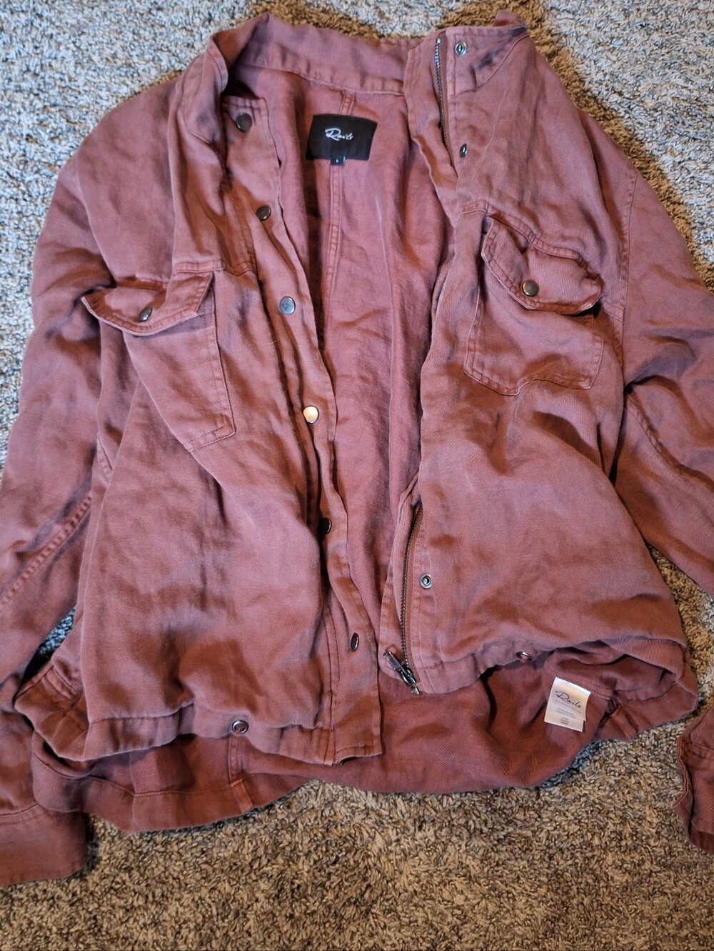 Rails Linen Blend Utility Jacket - Picture 2 of 5